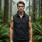 🧥 50% RABATT NU! 🎒 Herr Utomhus Multi-Ficka Väst – Hållbar Polyester, Ärmlös Design & Ståkrage 🌲
