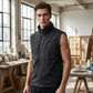 🧥 50% RABATT NU! 🎒 Herr Utomhus Multi-Ficka Väst – Hållbar Polyester, Ärmlös Design & Ståkrage 🌲