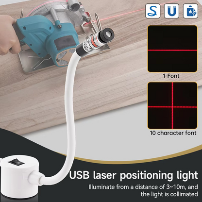 🧵 50 % RABATT NU! 📐 Magnetiskt positioneringsljus för quiltning – laserstyrning, 3 objektiv & 360° flexibel – perfekt för symaskinen ✨