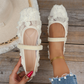 👡 50% RABATT 🌸 | Spetsbalettlägenheter – Fyrkantig Tå & Andningsbar Design