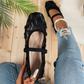 👡 50% RABATT 🌸 | Spetsbalettlägenheter – Fyrkantig Tå & Andningsbar Design