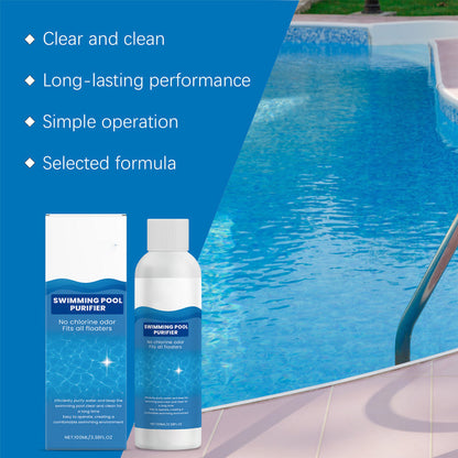🏊‍♂️ 50% RABATT NU! 💧 Poolreningsvätska – Kristallklart Vatten, Noll Krångel – Snabb Bakterie- & Algborttagning ✨