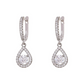 💎 60% RABATT NU! ✨ Eleganta Droppformade Hängande Hoopörhängen – Syntetisk Zirkon, Pavé-setting & Mångsidig Stil 🎀