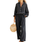 👗 50 % RABATT NU! ☀️ Elegant tvådelat set i linneimitation för dam – andas, avslappnad passform och justerbar midja 🌿