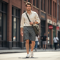 🩳 50 % RABATT NU! 🏕️ Casual cargoshorts för män med resår i midjan – flera fickor, slitstark polyester & knälång passform – perfekt för äventyr 🌿