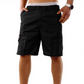 🩳 50 % RABATT NU! 🏕️ Casual cargoshorts för män med resår i midjan – flera fickor, slitstark polyester & knälång passform – perfekt för äventyr 🌿