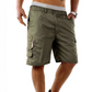 🩳 50 % RABATT NU! 🏕️ Casual cargoshorts för män med resår i midjan – flera fickor, slitstark polyester & knälång passform – perfekt för äventyr 🌿
