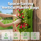 🌱 50% RABATT NU! 🌸 Vertikala Växtpåsar – Platssparande, Andningsbart Tyg & Smart Dränering 🏙️