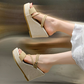 👡 50% RABATT NU! 💃 Kvinnors Plattform Kilklack Sandaler – 10cm Kilklack, Konvertibla Remmar & Halksäker Yttersula ✨
