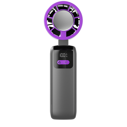 🌬️ 50% RABATT NU! ❄️ Bärbar Handhållen Kylningsfläkt – 3-i-1 (Hand/Underlägg/Halsband), 100 Hastigheter & upp till 12H Batteri – Perfekt För Camping & Resor ✨