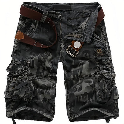 🩳 50% RABATT NU! 🧵 Herr Multi-Ficka Cargo Shorts – Klassisk Stil, Hållbart Tyg & Mångsidig ✨