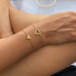 💖 50% RABATT NU! 💑 Matchande Hjärtcharmar Armband Set – Rostfritt Stål & Justerbar ✨