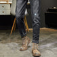 👖 50% RABATT NU! 🔥 Herr Stretch Tapered Denim Jeans – Vintage Tvättad, Slim-Tapered Passform & Premium Stretch ⚡