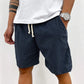 🩳 50% RABATT NU! 🌿 Herr Casual Relaxed Fit Shorts med Dragsko – Justerbar Midja, Solid Färg & Lättskött ✨