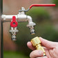 🚰 50% RABATT NU! 💧 Universal Dubbeluttag Trädgårdskran i Rostfritt Stål – Oberoende Ventiler, Kraftig & Enkel Installation ✨