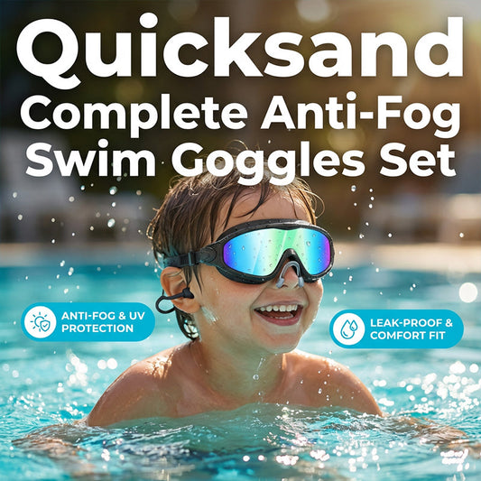 🏊‍♂️ KÖP 1 FÅ 1 GRATIS!🕶️ Anti-Imma Simglasögon för Barn – UV-Skydd & Läckagesäker – Tydlig Sikt med Öronproppar & Näsklämma 💧