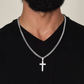⛓️ 50% RABATT NU! ✝️ Herr Halsband i Rostfritt Stål med Korshäng – Tidlös Symbol, Hållbara Material & Presentredo Box 🎁