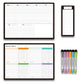 📅 50% RABATT NU! ✨ Magnetisk Suddig Kalenderset – Torrraderingstavla, Färgglada Pennor & Perfekt För Familjeorganisation 🧲