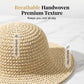 👒 50% RABATT NU! ☀️ Kvinnors Handvävd Bredbrätte Solhatt – Andningsbar, Vikbar & Smickrande – Perfekt Sommartillbehör För Havet 🏖️