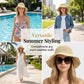 👒 50% RABATT NU! ☀️ Kvinnors Handvävd Bredbrätte Solhatt – Andningsbar, Vikbar & Smickrande – Perfekt Sommartillbehör För Havet 🏖️