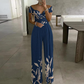 👗 50% RABATT NU! ✨ Dam Off-Axel Jumpsuit – Vida Ben & Korsning Hals – Elegant & Hög Midja 💃