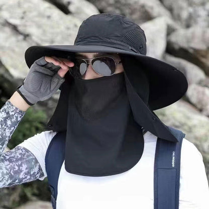 ⛰️ 50% RABATT NU! ☀️ Utomhus Bergsklättring Solhatt – UPF 50+, Nackflik & Ventilation – Perfekt För Vandring & Trekking 🧢