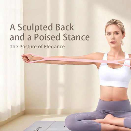 🏋️‍♀️ 50% RABATT NU! 🧘‍♀️ Ergonomiskt Hållningsband – Dubbelloop i Silikon för Rygg & Axlar 💪