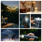 ⛺ 50% RABATT NU! 🔦 Uppladdningsbar Campinglampa med Justerbart Stativ – 5-i-1, 8000mAh Powerbank & 360° Roterande Paneler – Perfekt För Utomhusbruk ✨