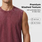 💪 50% RABATT NU! 👕 Herr Vintage Wash Ärmlös Tank Top – Premium Mjukt Tyg, Dynamisk Flexibilitet & Ergonomisk Muskelklippning ✨