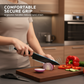 🔪 50% RABATT NU! ✨ Modern 7-i-1 Kökskniv & Sax Set – Komplett 7-delar, Non-Stick Belagd & Ergonomiska PP Handtag – Sleek Svart Design 🖤