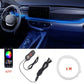 🚗 50% RABATT NU! 🎵 Interiör Neon Strip Light för Bil – Musik Synk, Appkontroll & USB-driven – Eliminerar Körtrötthet ✨