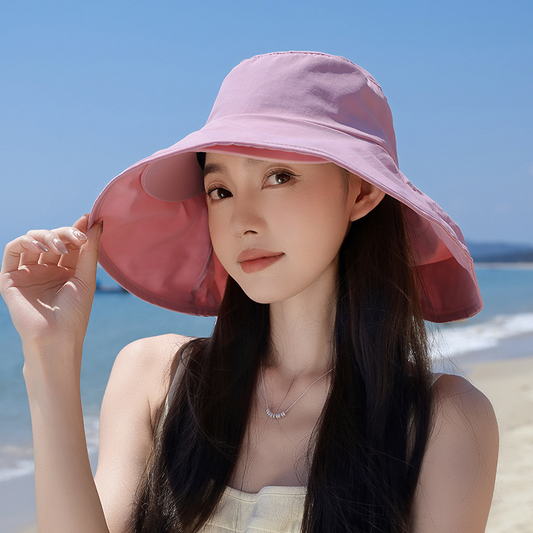 🧢 50% RABATT NU! ☀️ UV-skydd Packbar Fiskarmössa – Bredbrättad, Nackkappa & Snabbtorkande – Ultimat Solskydd 🏖️