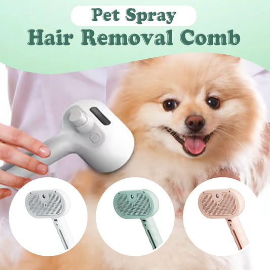 🐾 50% RABATT NU! 🐱 Djurhårborttagningskam med Spray – Mild för Katten & Hunden! ✨