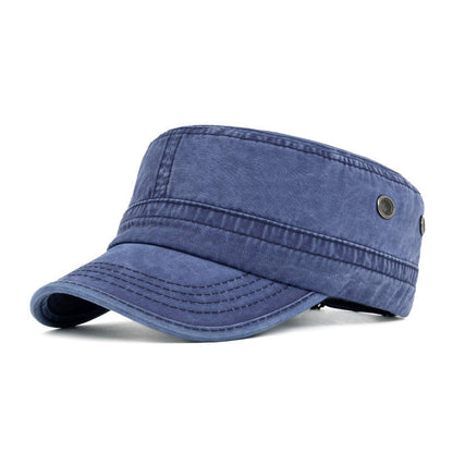 🧢 50% RABATT NU! ⭐ Baseballkeps i Vintage-stil med Platt Topp – Hållbar, Andningsbar & Justerbar – Tidlös Militärinspirerad Stil 👕