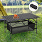🏕️ 50% RABATT NU! 🪑 Bärbart Hopfällbart Campingbord – Kolstål & Verktygslös Montering – Perfekt för Picknick, Camping & Trädgård – Förvaringsväska Ingår 🌿