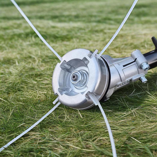 ⚙️ 50% RABATT NU! 🔩 Aluminium Trimmerhuvud – 4-Linje Skärning & Hållbar Legering – Universell Passform för Gräsklippare ✨