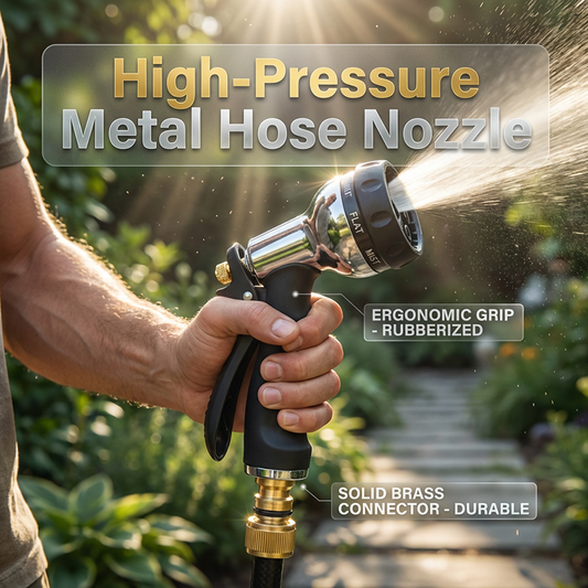 💦 50% RABATT NU! 🔧 Robust Metallmunstycke – Högtryck, Flera Spraymönster & Läckagesäker 💪