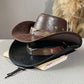🤠 50% RABATT NU! 🌵 Vintage Cowboyhatt med Bred Brätte & Justerbar Rem – Klassisk Westernstil för Äventyr & Sol ✨