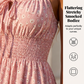 👗 50% RABATT NU! 🌸 Romantisk Spagettibandsklänning – Knytning Fram & Smockad Bodice – Perfekt för Brunch, Dejt & Strandsemester 🏖️