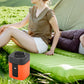 🔋 50% RABATT NU! 🏕️ Mini Elektrisk Luftpump – Snabb, Sladdlös & med LED-lampa – Perfekt för Camping & Resor ✨