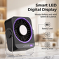 💨 50% RABATT NU!🔇 Bärbar Bords- & Väggfläkt – Smart LED-display & Turboflöde – Sommar Essential 🔌