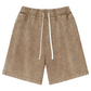 🩳 50% RABATT NU! 🌿 Shorts i Tvättad Bomullsblandning – Retro Unisexmodell – Avslappnad Passform & Justerbar Midja – Perfekt för Sommaren ☀️