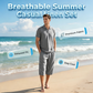 👕 50% RABATT NU! 🌿 Herr Linne Skjorta & Casual Byxor Set – Andningsbar & Avslappnad – Perfekt Sommarbasvara ☀️