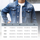 🧥 50% RABATT NU! 👖 Herr Casual Vintage-Wash Distressed Denimjacka – Tidlös Design, Hållbart Tyg & Funktionsfickor ✨