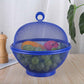 🍎 50 % RABATT NU! 🍓 Fruktkorg med lock & inbyggd sil – andningsbar mesh, avrinning & dekoration i ett 🛡️
