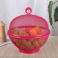 🍎 50 % RABATT NU! 🍓 Fruktkorg med lock & inbyggd sil – andningsbar mesh, avrinning & dekoration i ett 🛡️