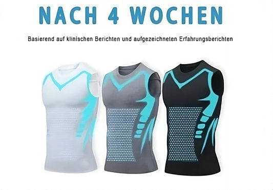 👕 50% RABATT NU!✨ Herr Jonisk Formande Väst – Kompression, Kylning & Osynlig Passform – Kroppskonturering Essential 💪