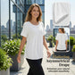 👚 50% RABATT NU! 🌸 Asymmetrisk Kortärmad Topp med Rynkningar – Trendig & Snygg Passform ✨
