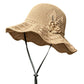 🧶 50% RABATT NU! 👒 Kvinnors Virkad Bucket Hat – Blomsterdetalj, Bredbrättad & Bomull – Andningsbar Sommarstil 🌸