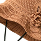 🧶 50% RABATT NU! 👒 Kvinnors Virkad Bucket Hat – Blomsterdetalj, Bredbrättad & Bomull – Andningsbar Sommarstil 🌸